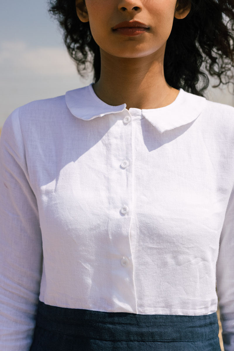 Semi-formal shirt Dress - Chi Linen