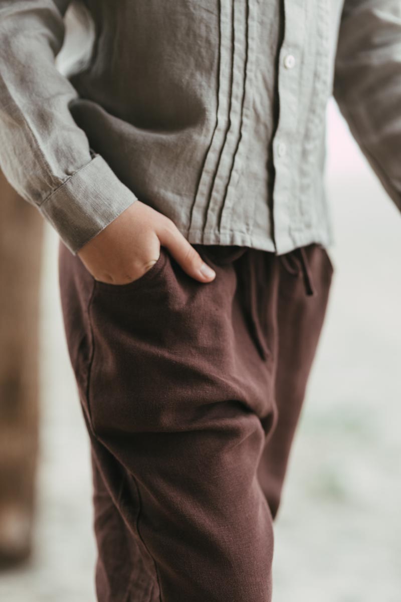 Linen Joggers For Him - Chi Linen