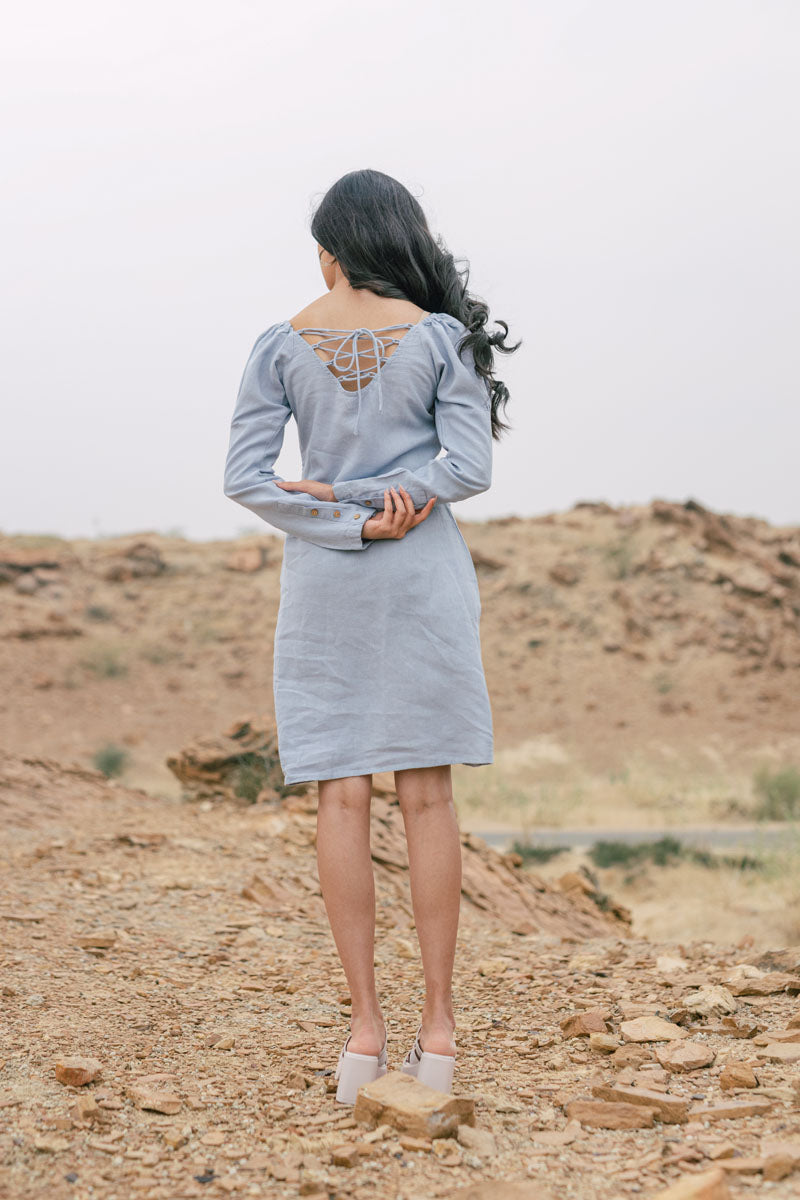Princess sleeve Dress - Chi Linen