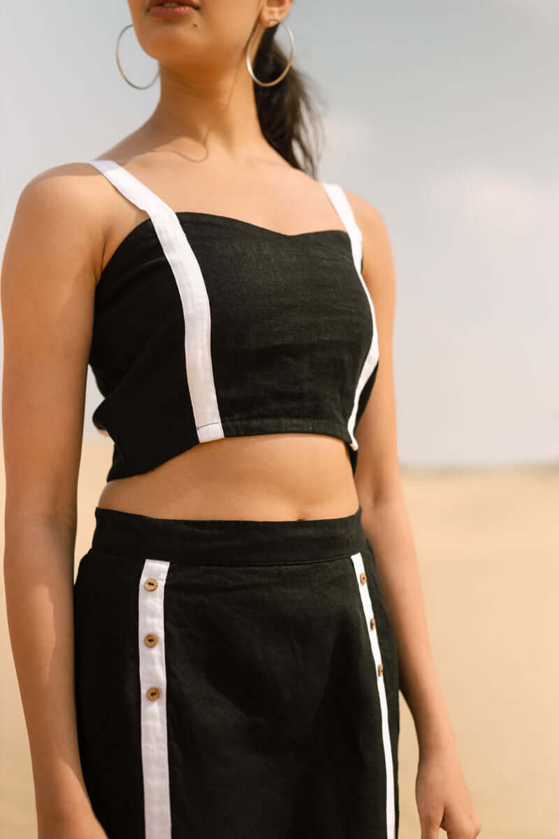 Bustier and skirt co-ords set - Chi Linen
