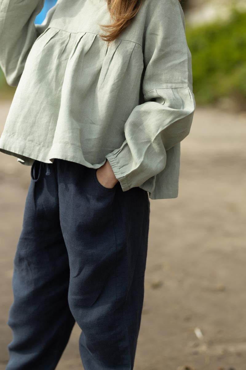 Linen Joggers For Her - Chi Linen