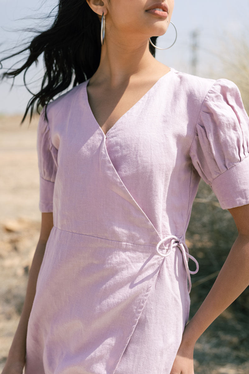 Wrap around dress - Chi Linen