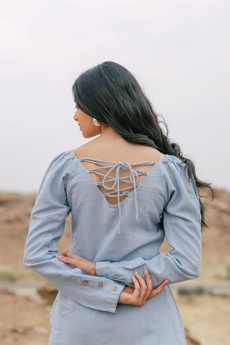 Princess sleeve Dress - Chi Linen