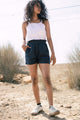 Frill waist shorts - Chi Linen
