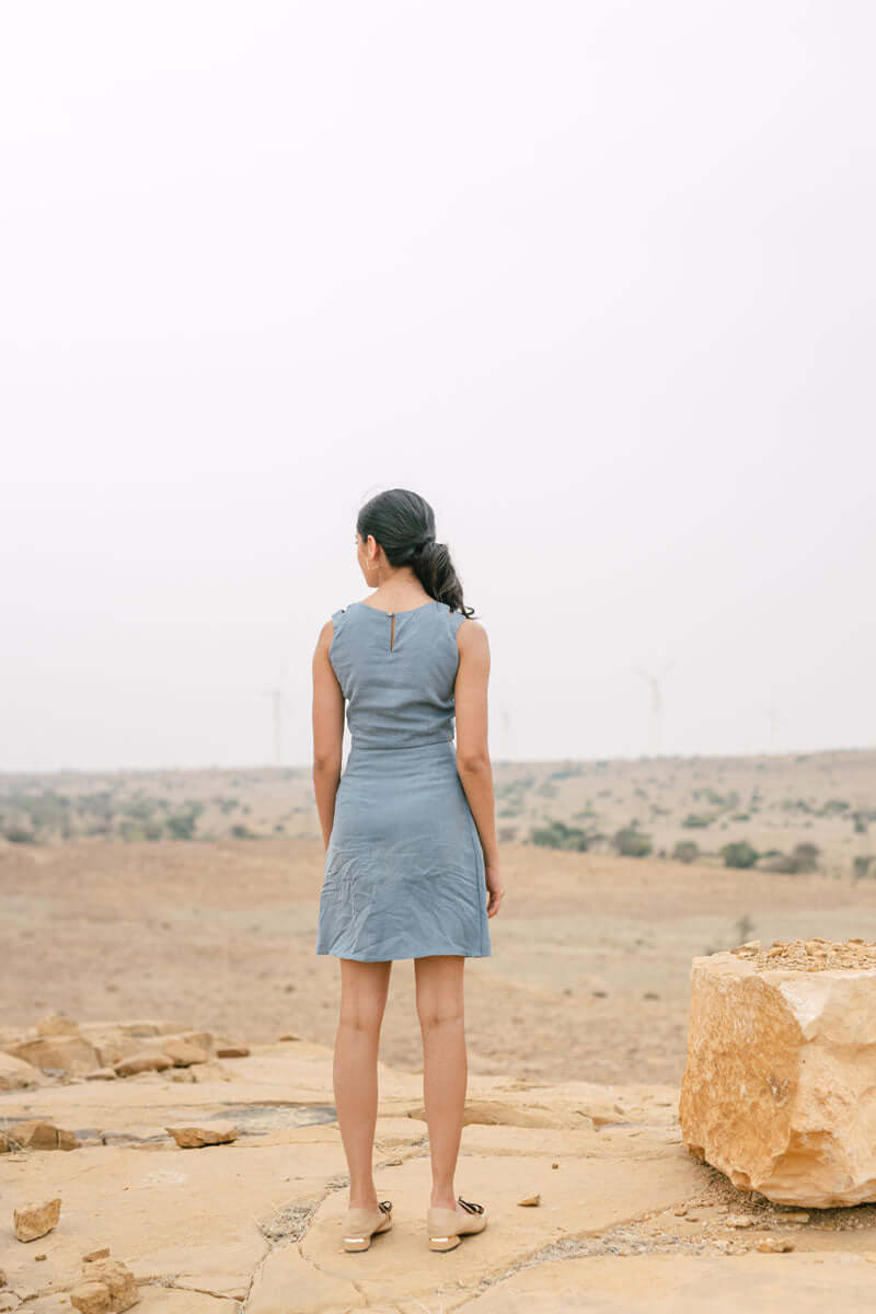 Double strap top with skirt co-ords - Chi Linen