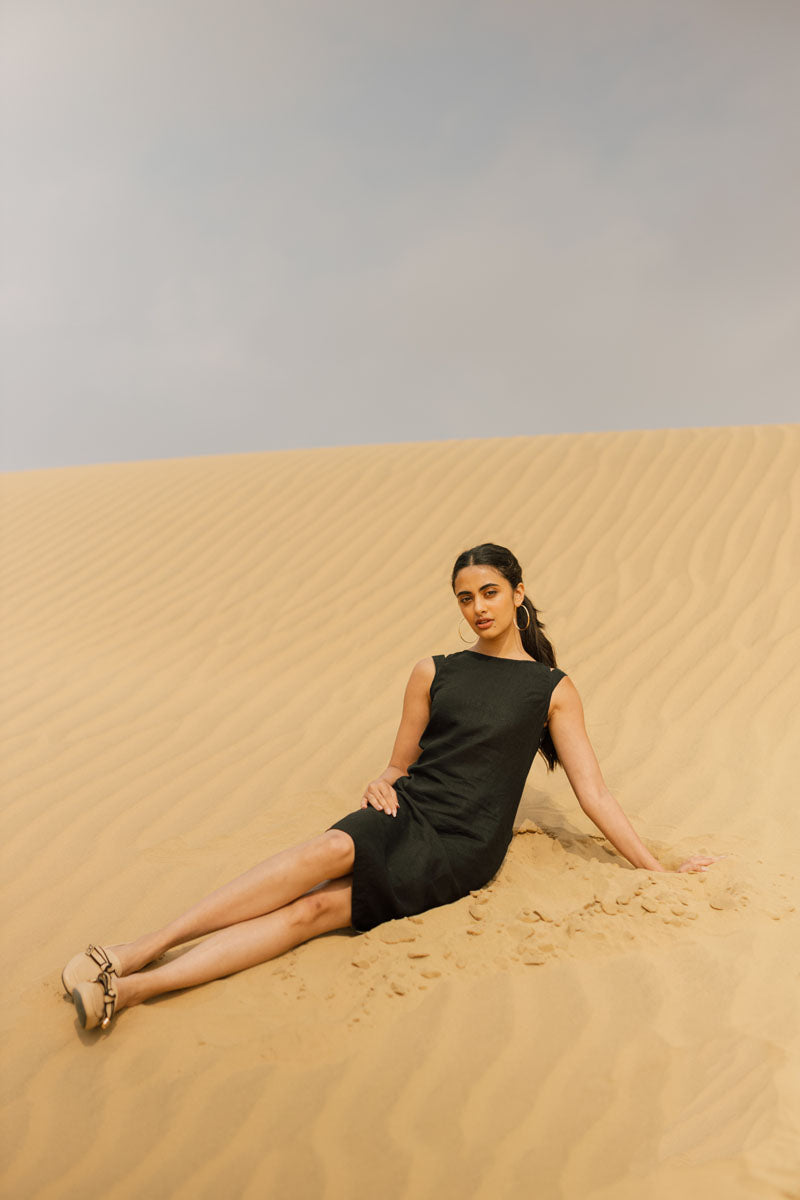 Double Strap Dress - Chi Linen