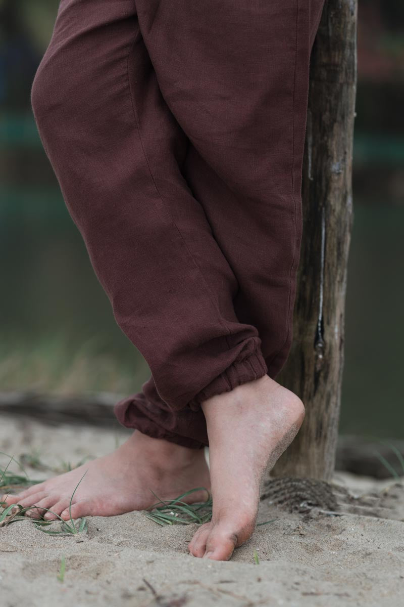 Linen Joggers For Him - Chi Linen