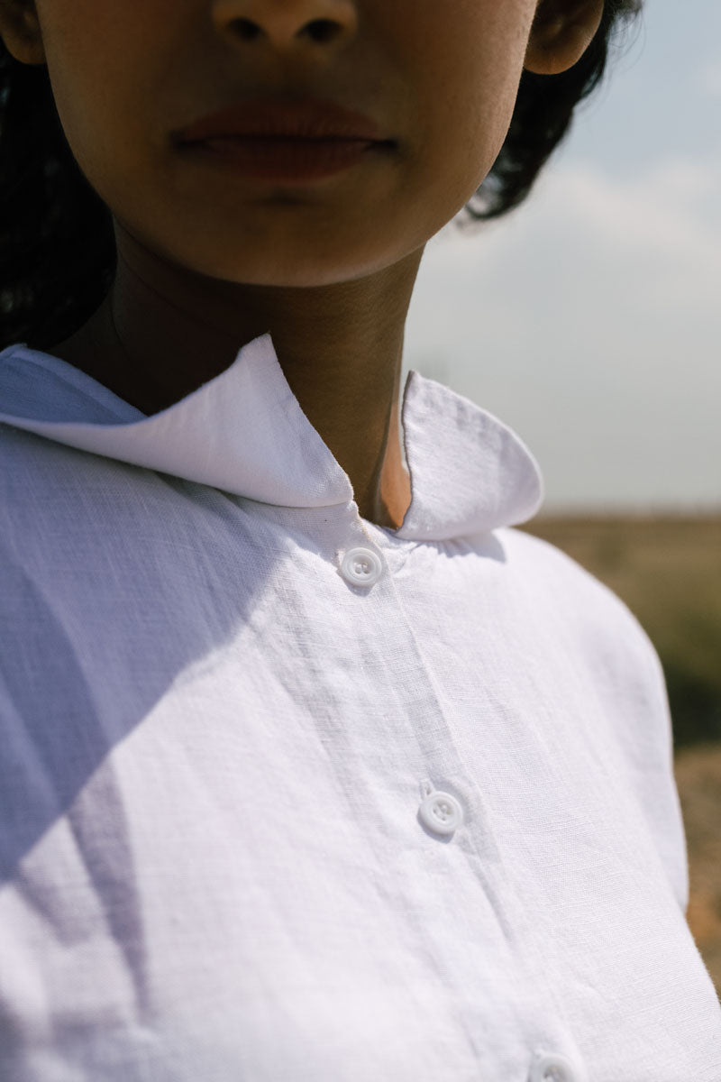 Semi-formal shirt Dress - Chi Linen