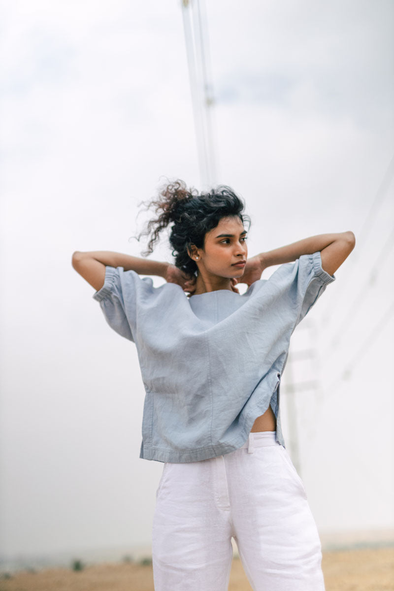 Drop shoulder top - Chi Linen