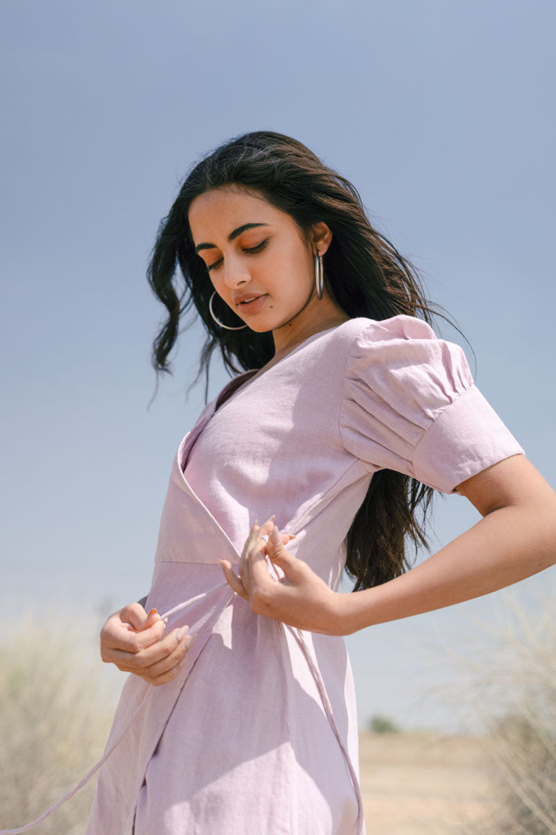 Wrap around dress - Chi Linen
