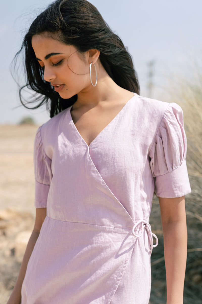 Wrap around dress - Chi Linen