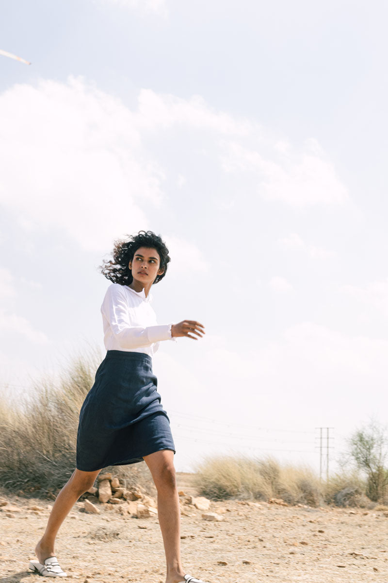 Semi-formal shirt Dress - Chi Linen