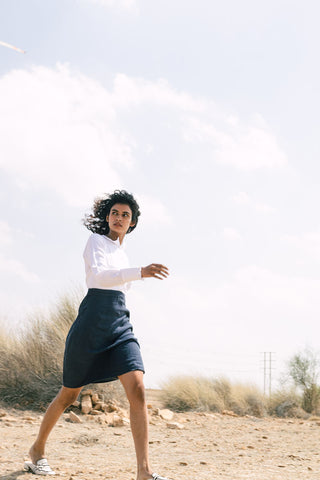 Semi-formal shirt Dress - Chi Linen