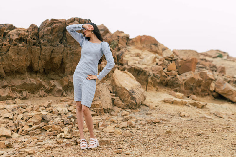 Princess sleeve Dress - Chi Linen