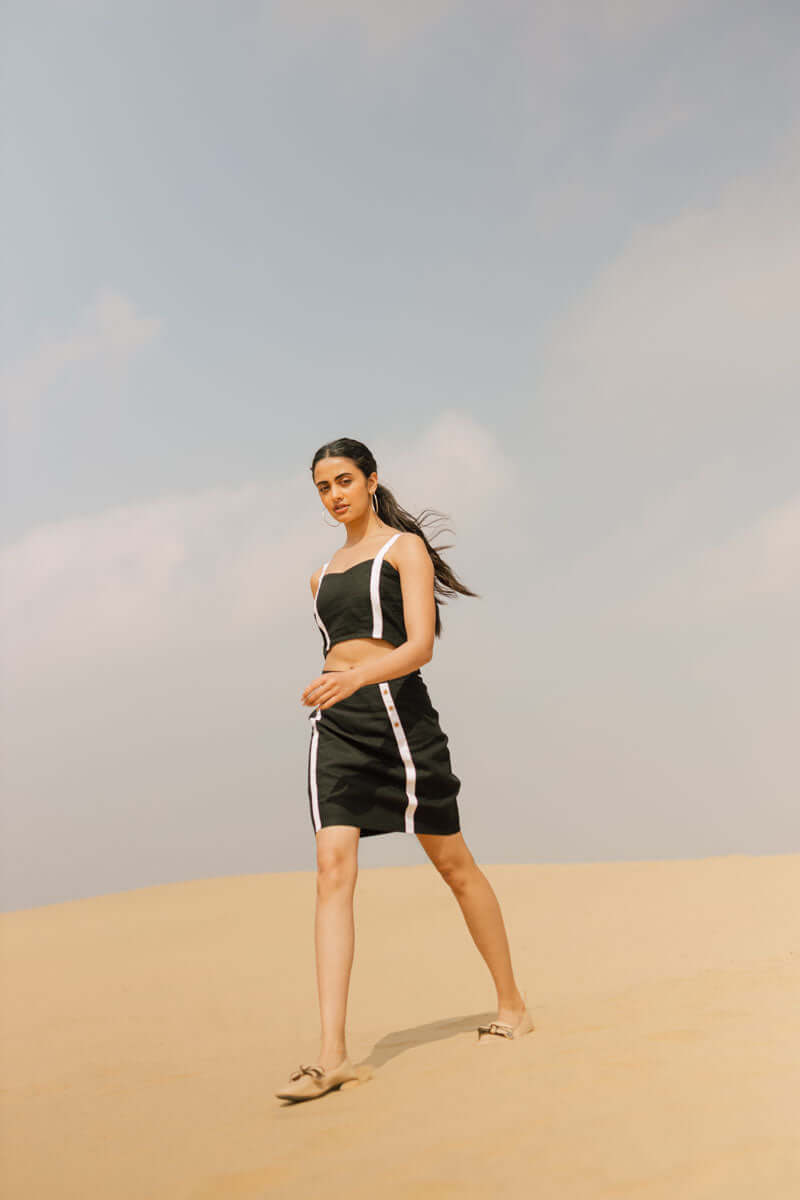 Bustier and skirt co-ords set - Chi Linen