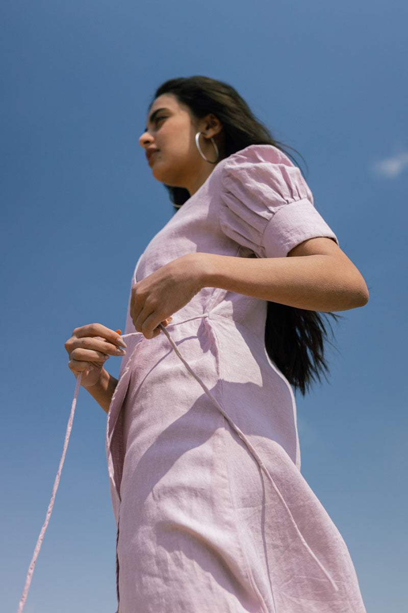Wrap around dress - Chi Linen