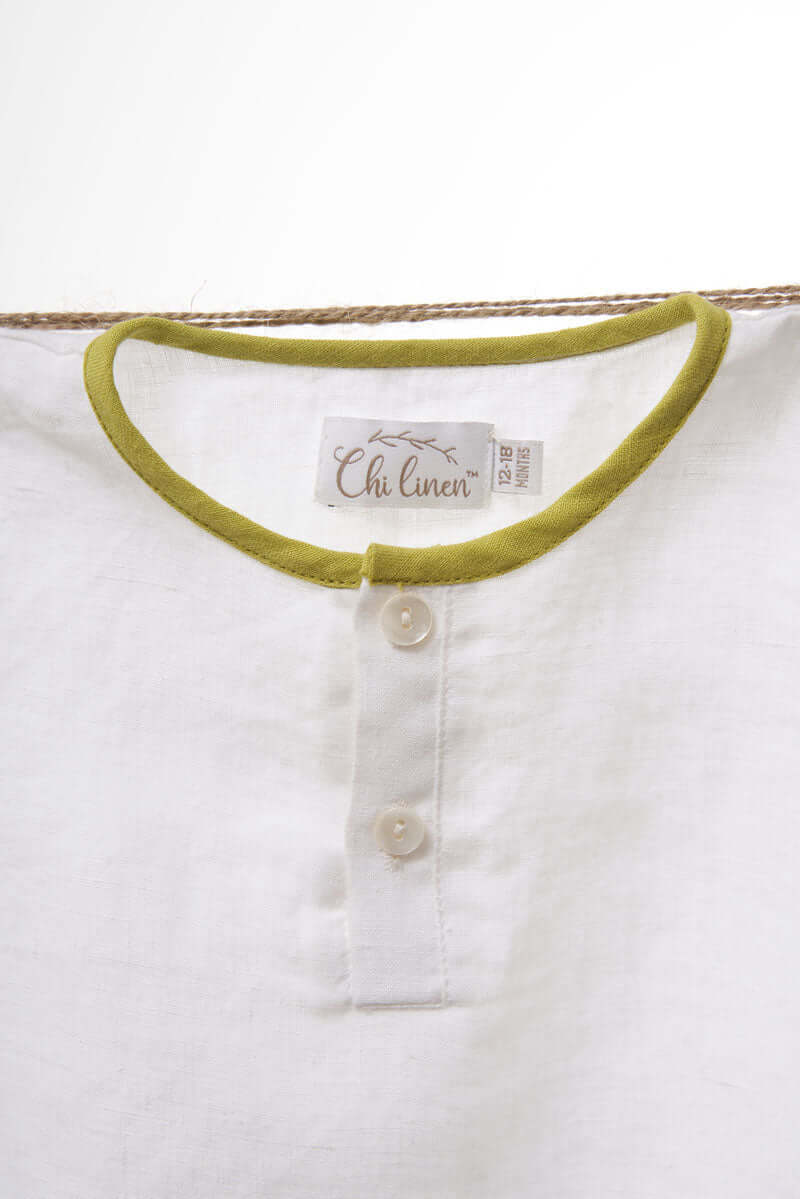 Drawstring Shorts & Shirt Set - Chi Linen