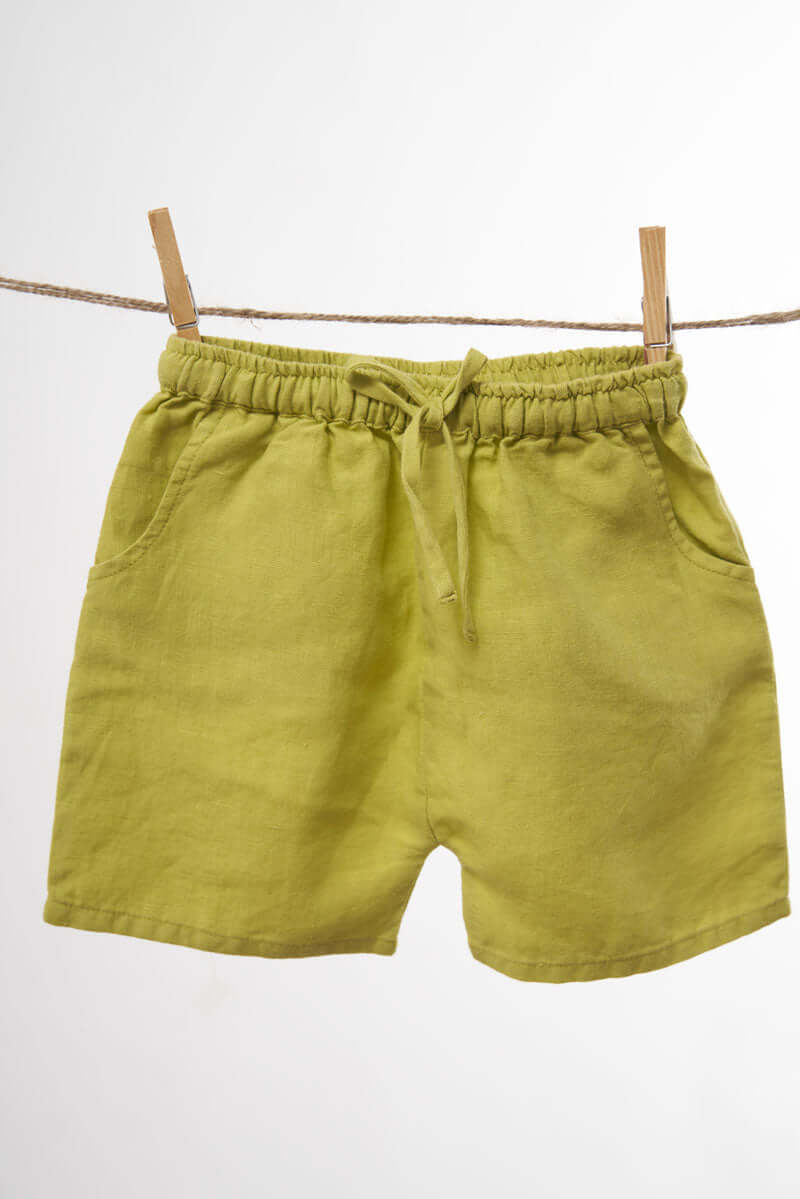 Drawstring Shorts & Shirt Set - Chi Linen