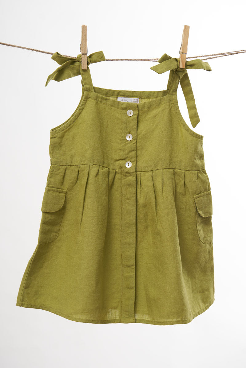 Flap Pocket Frock - Chi Linen