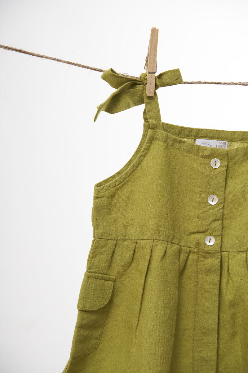 Flap Pocket Frock - Chi Linen