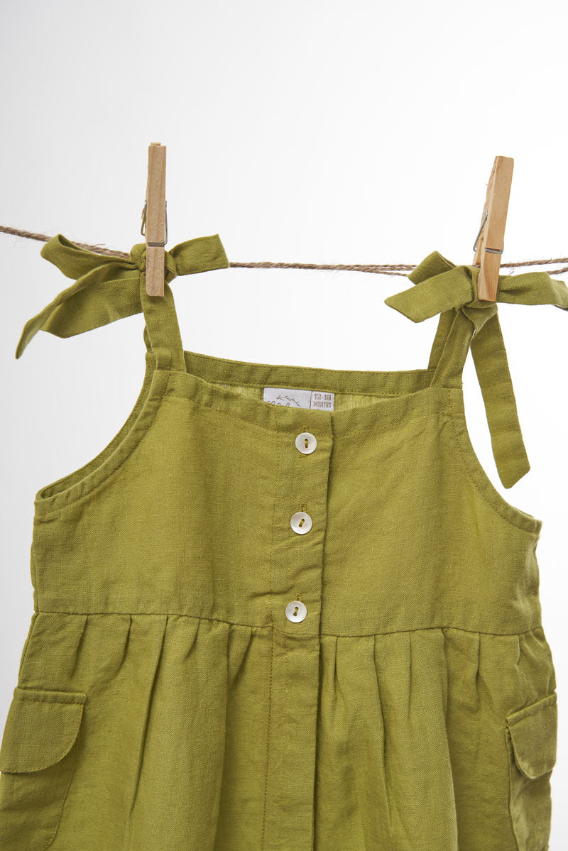 Flap Pocket Frock - Chi Linen