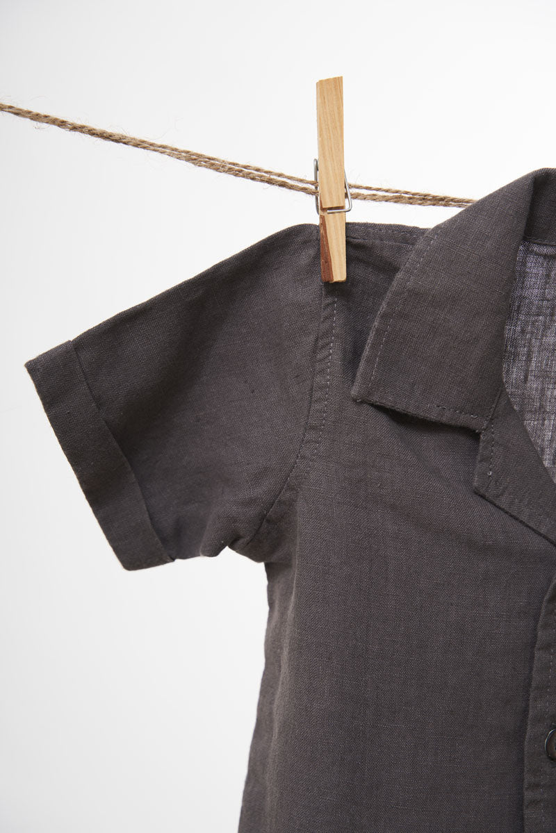 Cuban Collar Co-ords Set - Chi Linen
