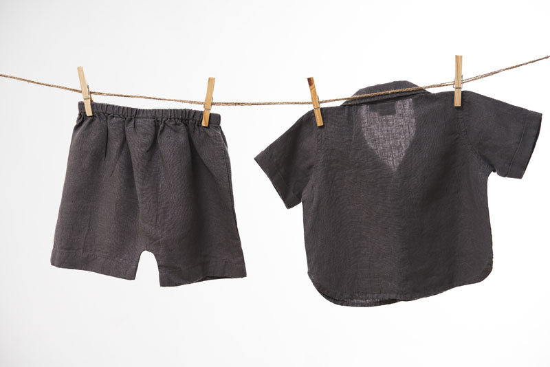 Cuban Collar Co-ords Set - Chi Linen
