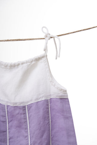 Vertical Stripe Frock - Chi Linen