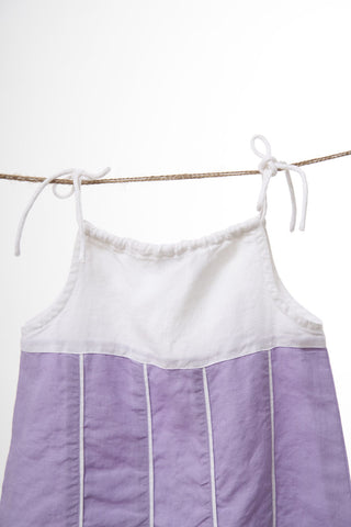 Vertical Stripe Frock - Chi Linen