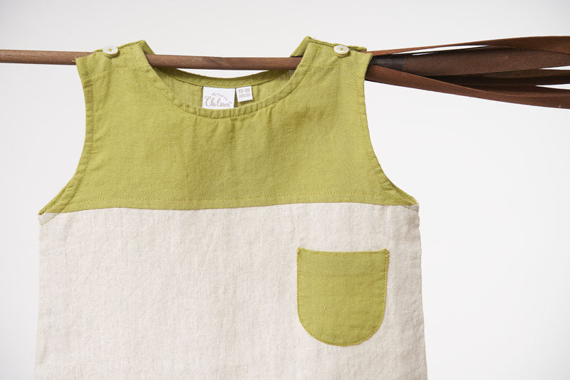 2 Colour Romper - Chi Linen