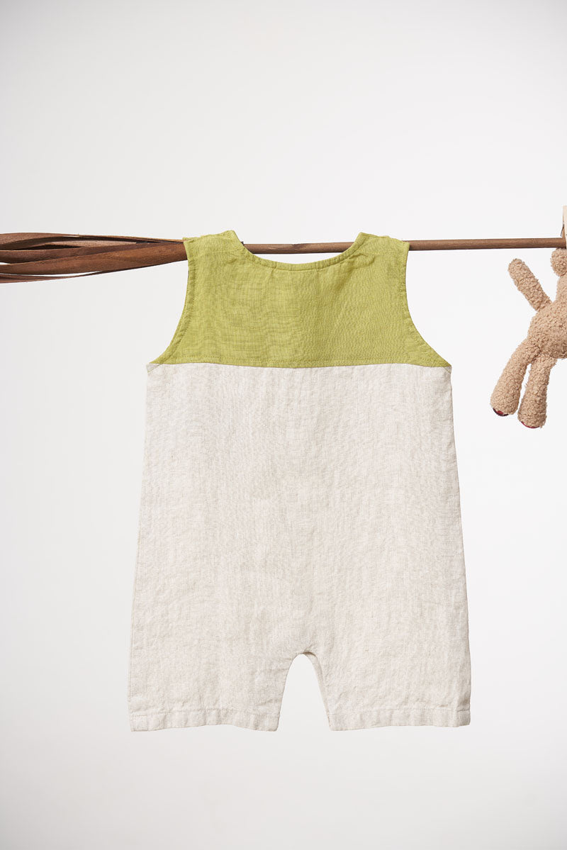 2 Colour Romper - Chi Linen