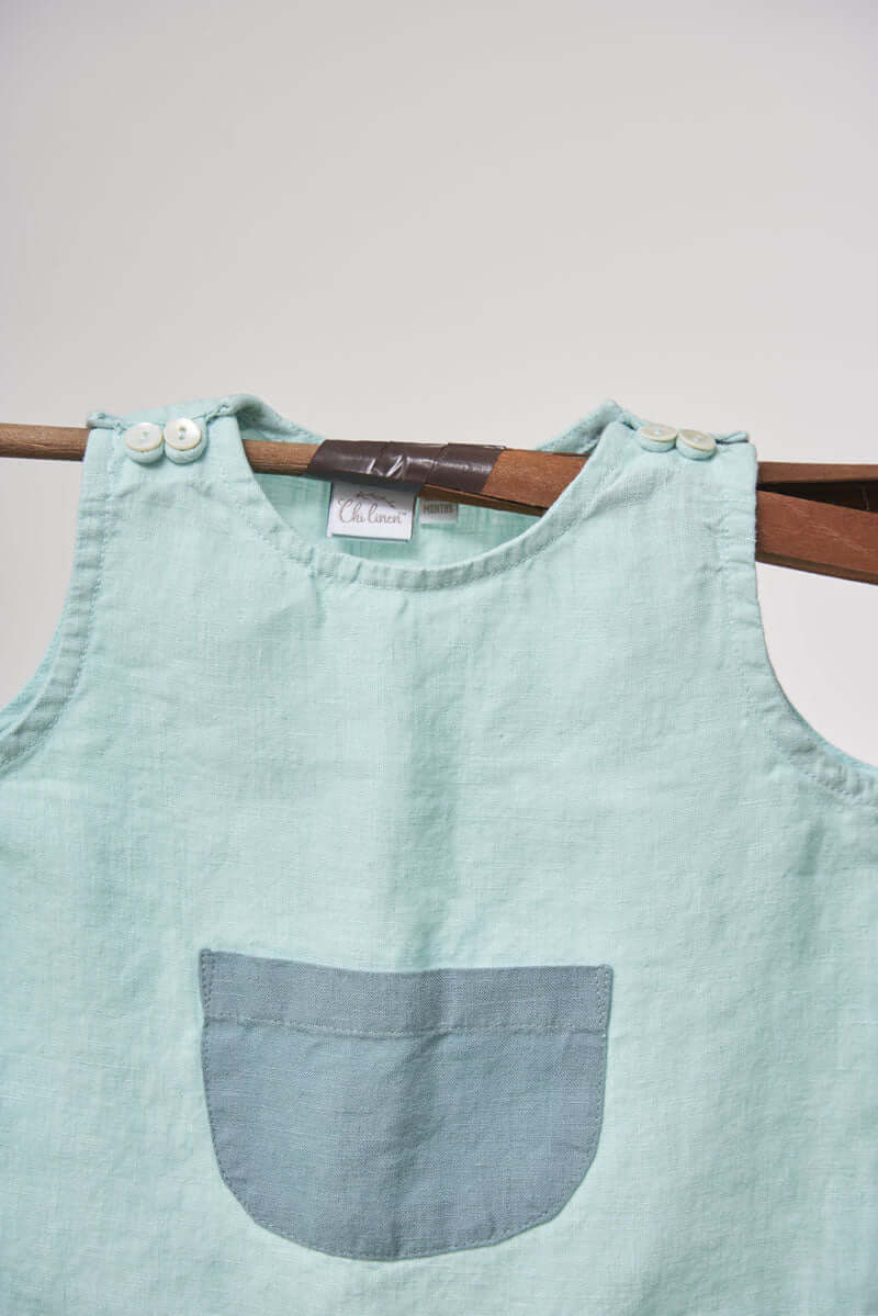 Patch Pocket Top & Bottom Set - Chi Linen