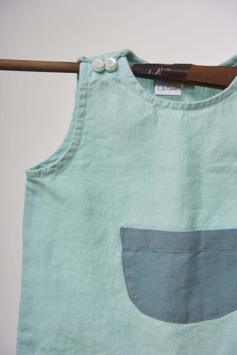 Patch Pocket Top & Bottom Set - Chi Linen