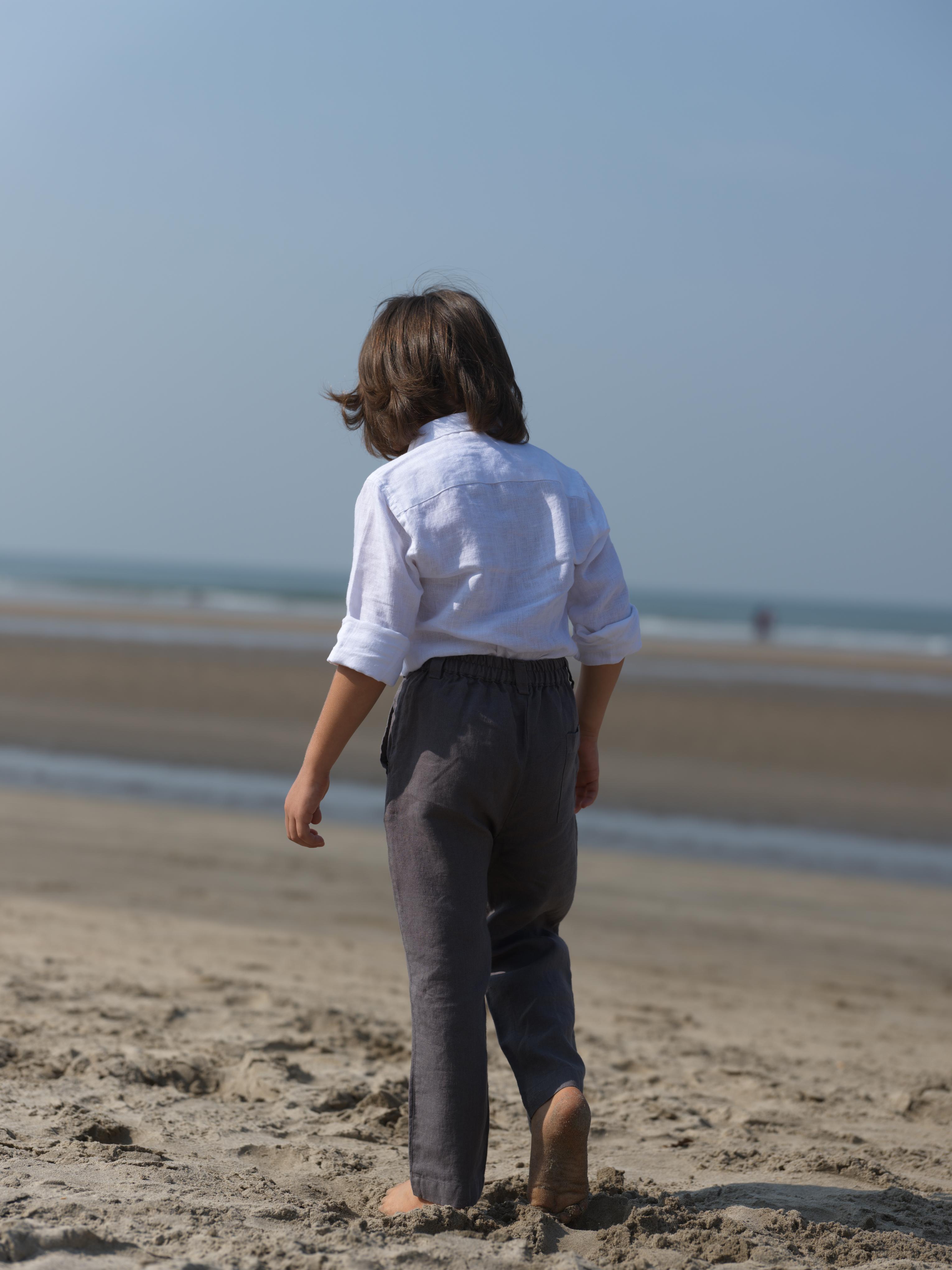Boys Trousers Stone Grey