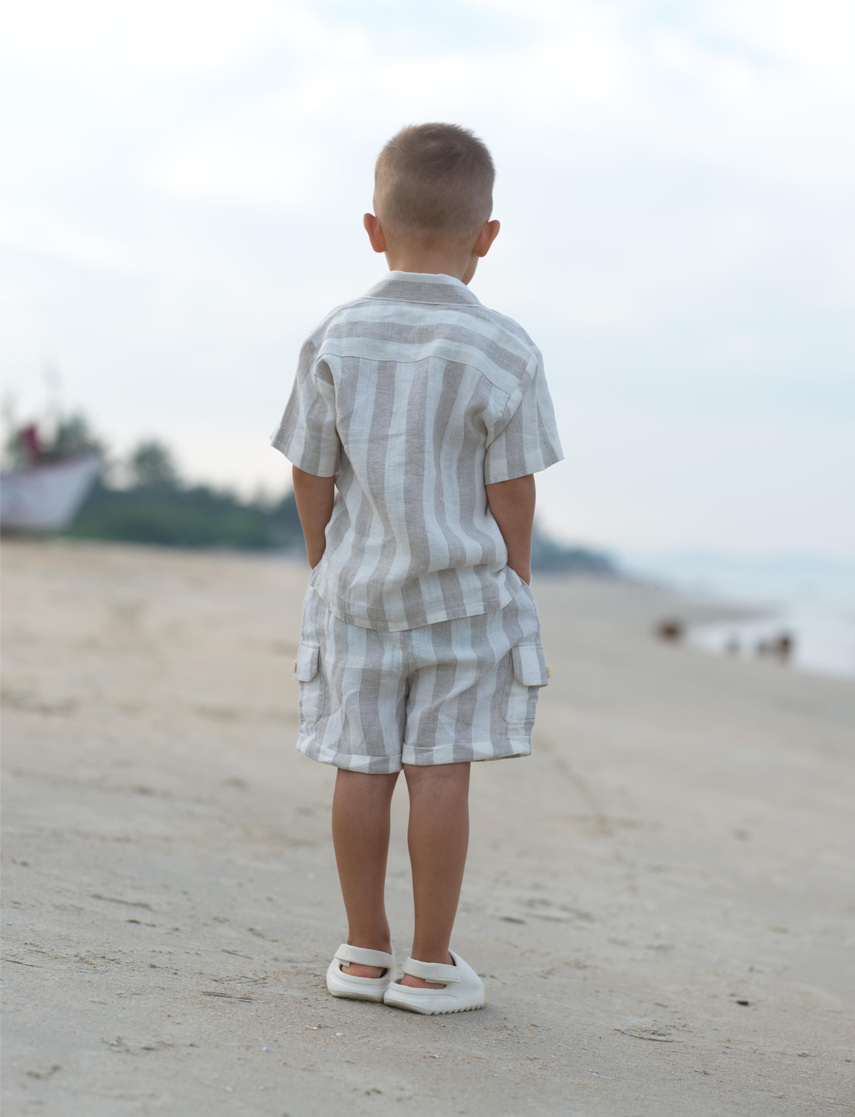 Boys Cargo Shorts Beige