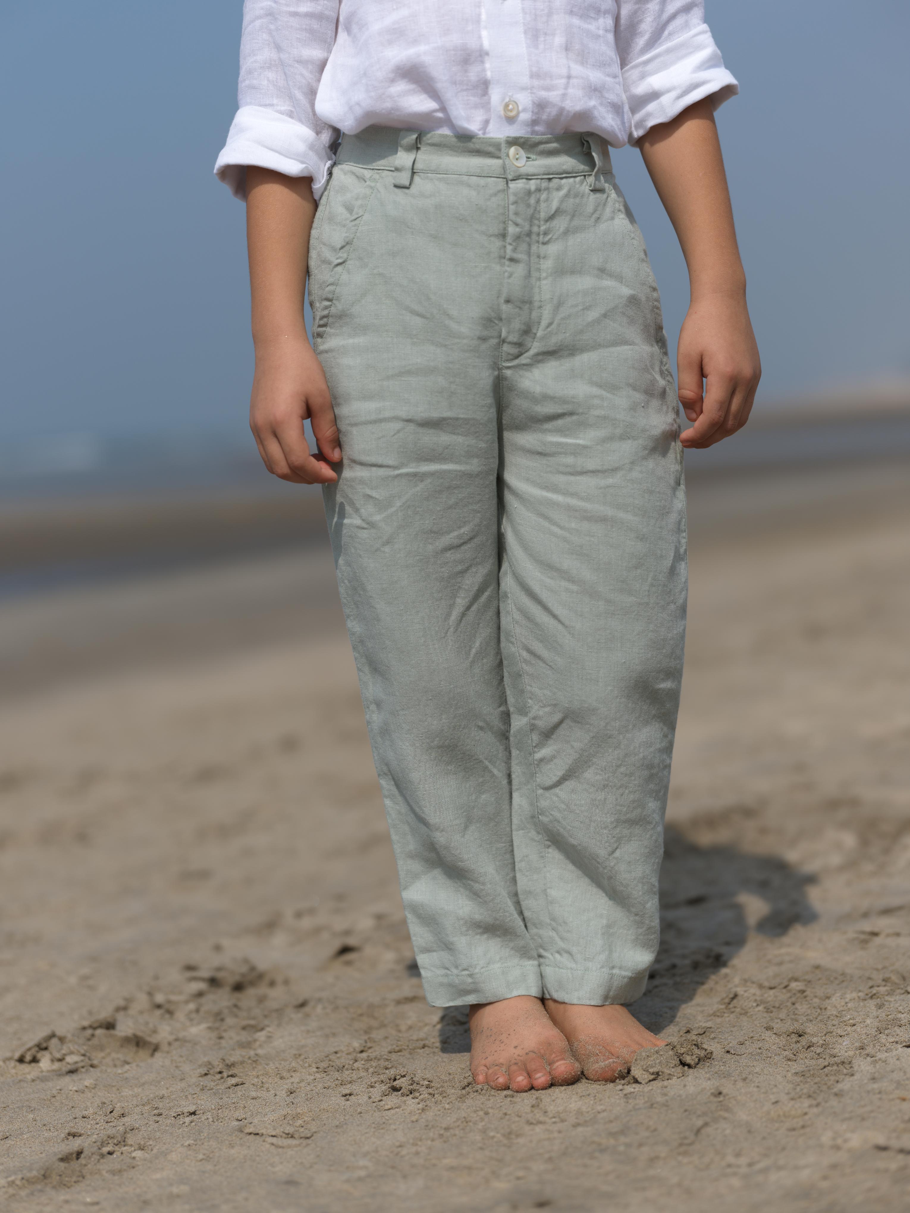 Boys Trousers Mint Green