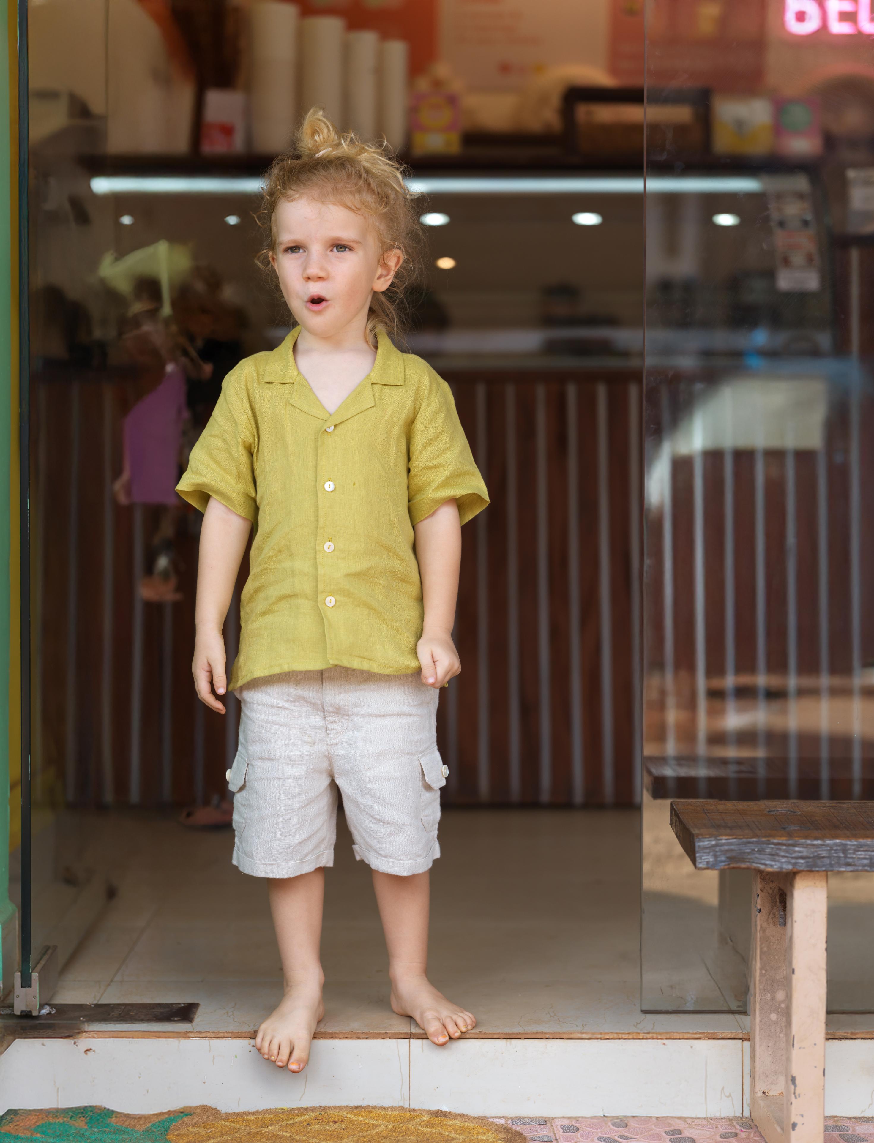 Boys Cargo Shorts Cookie & Cream