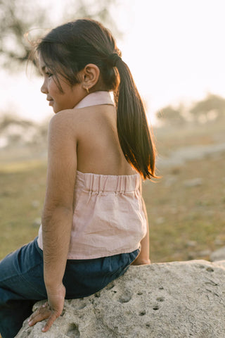 Halter Neck Top - Chi Linen