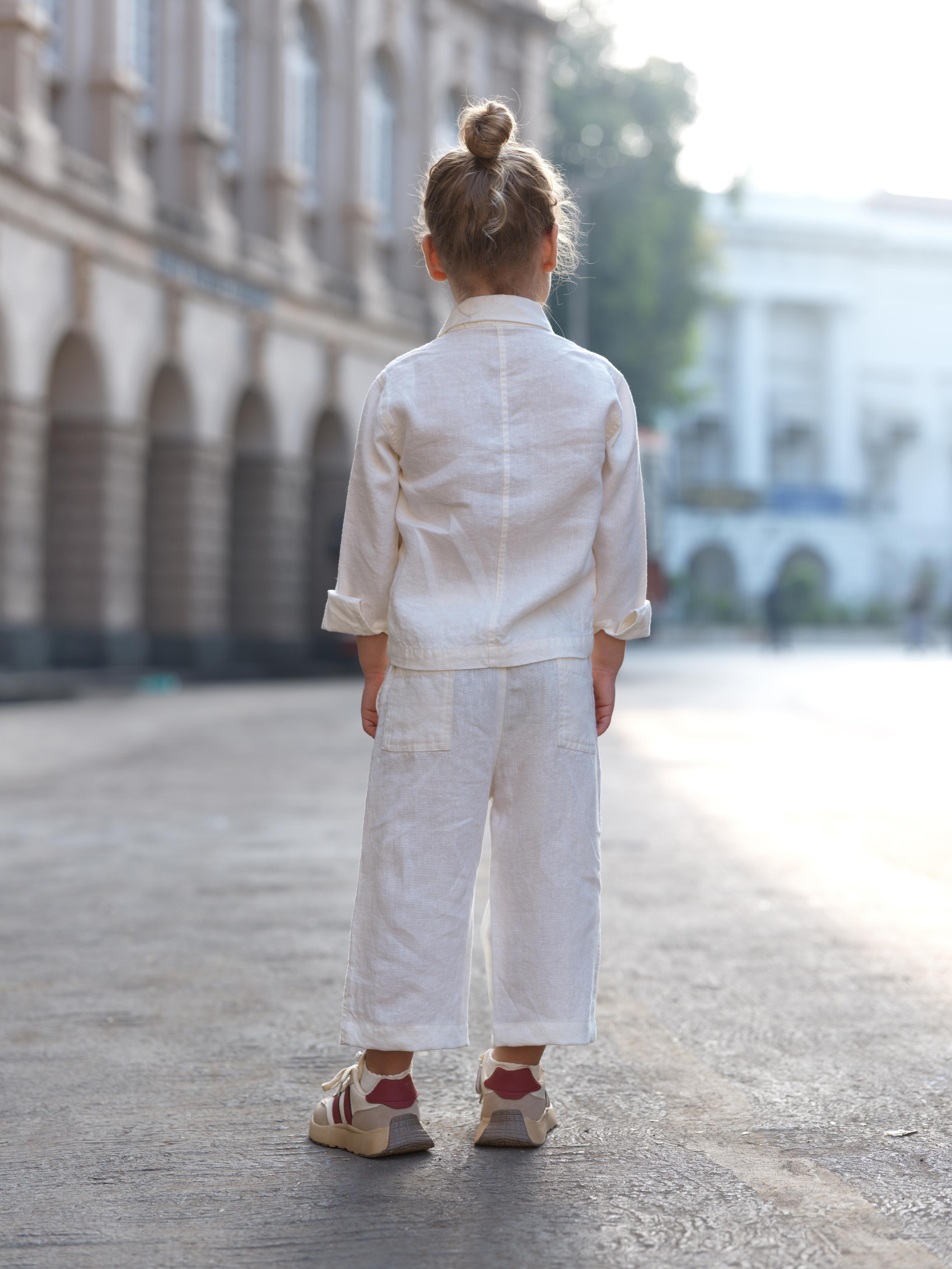 Boys Shacket Co-Ord Set Cream