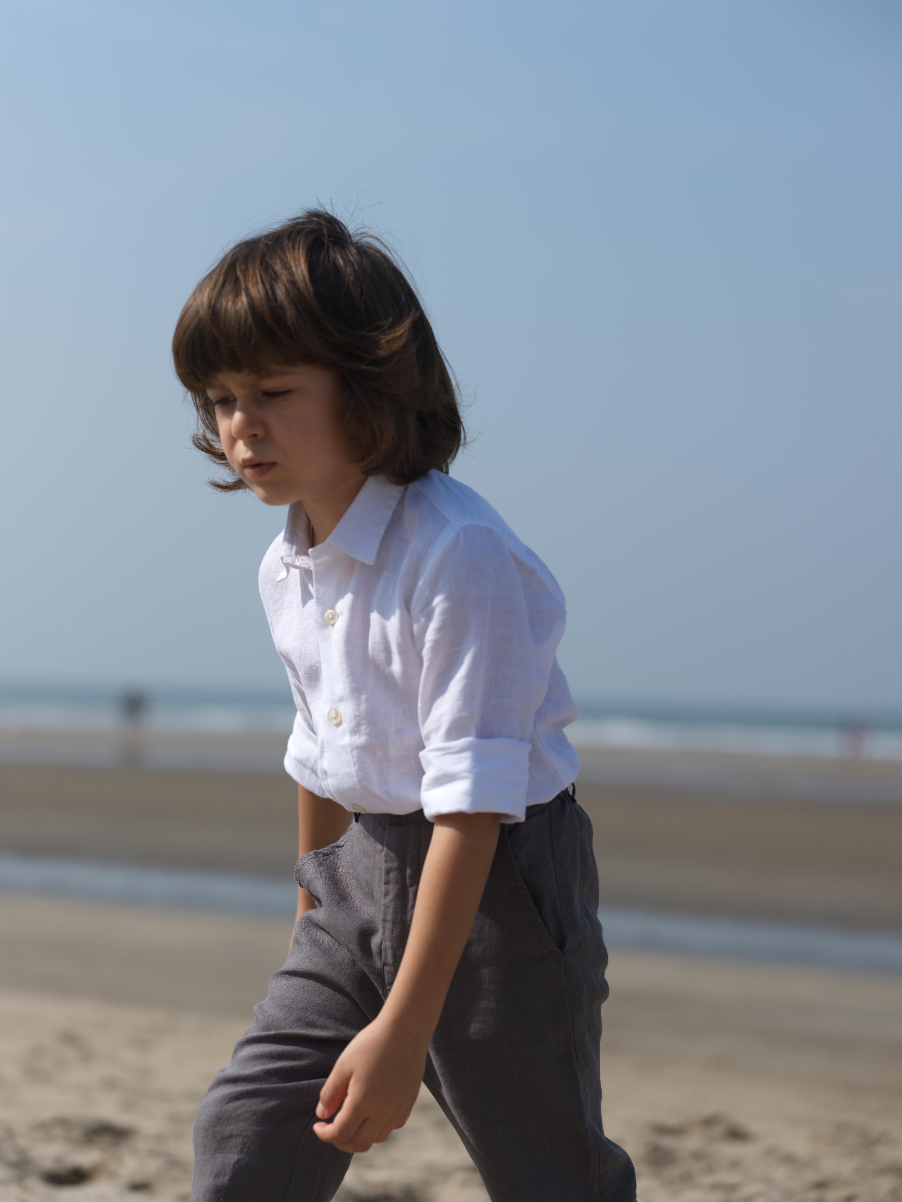 Boys Trousers Stone Grey