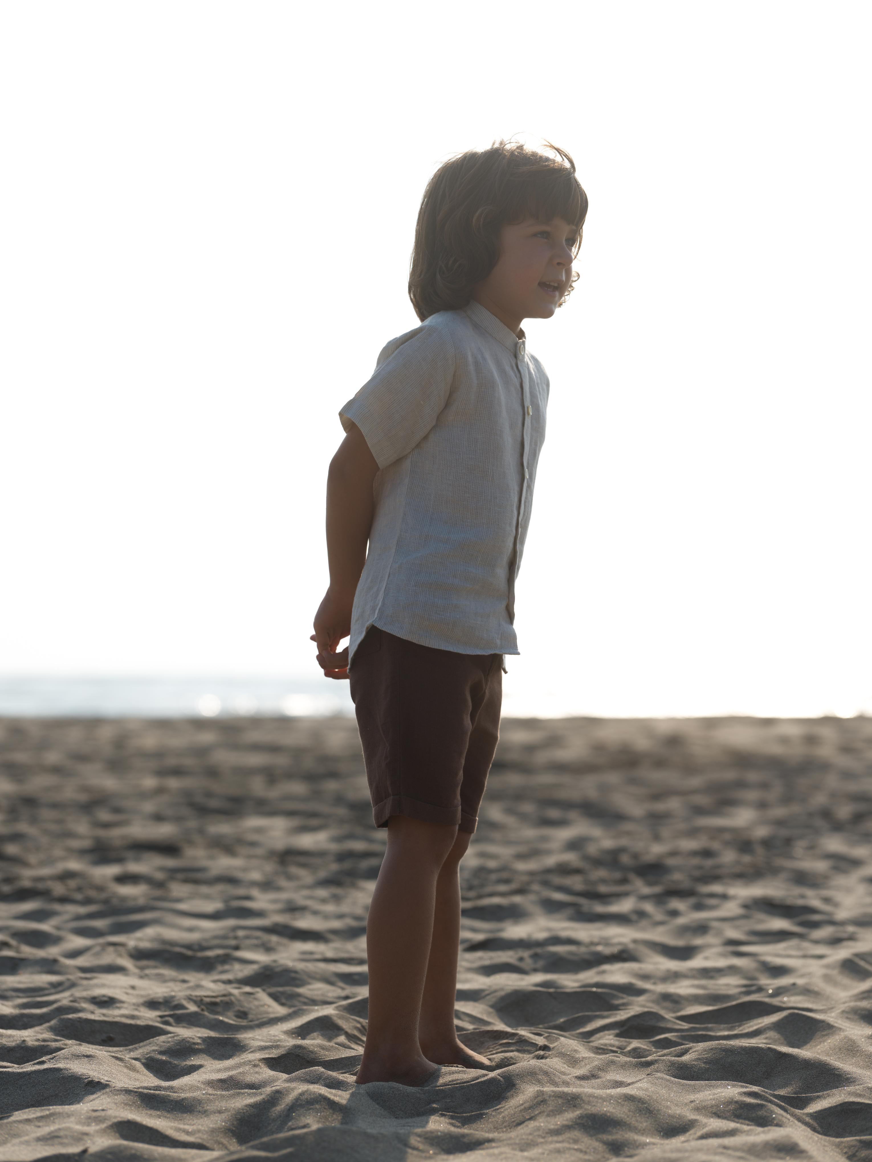 Boys Basic Shorts Walnut