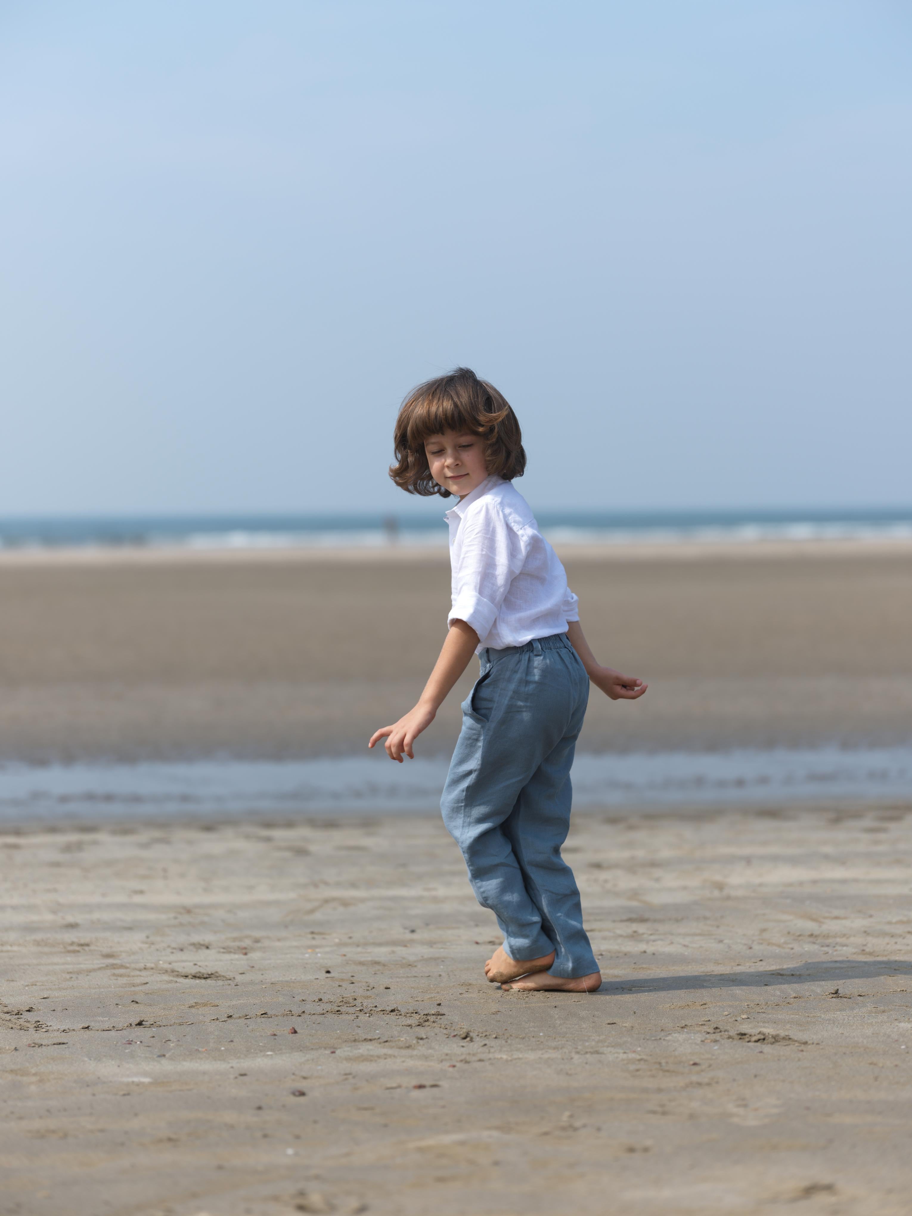 Boys Regular Collar Shirt White