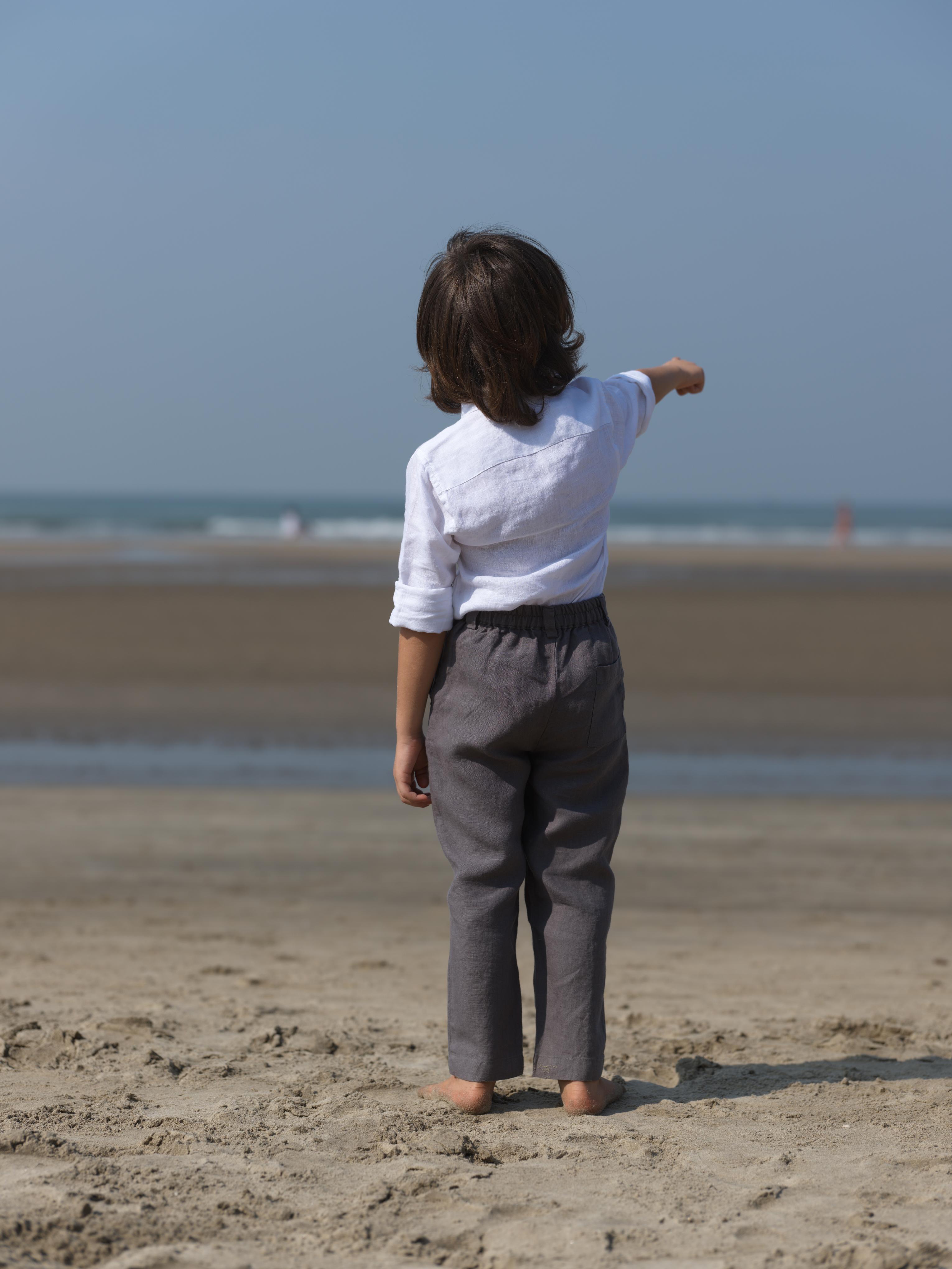 Boys Trousers Stone Grey