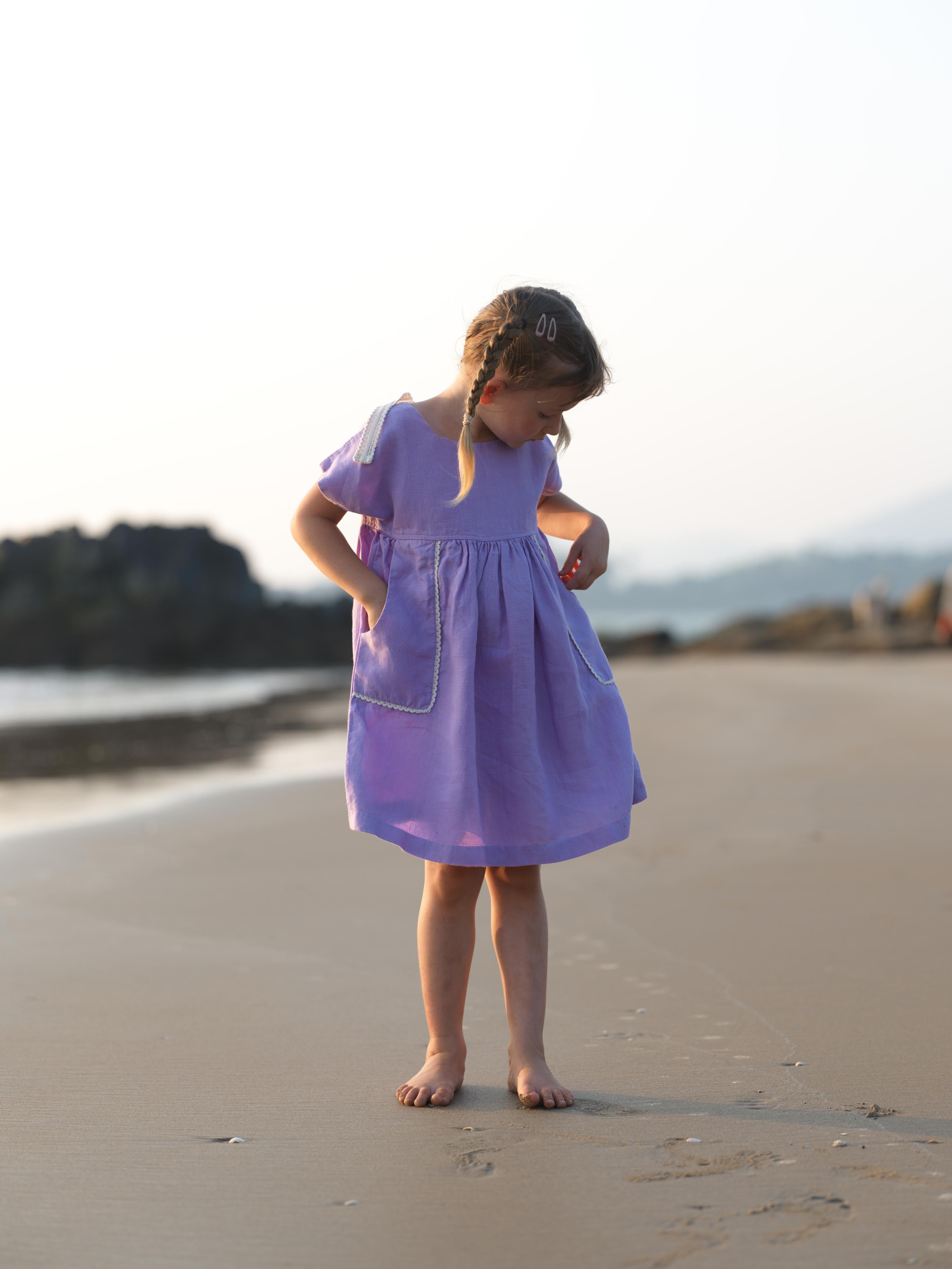 girls-patch-pocket-tie-back-dress-lavender