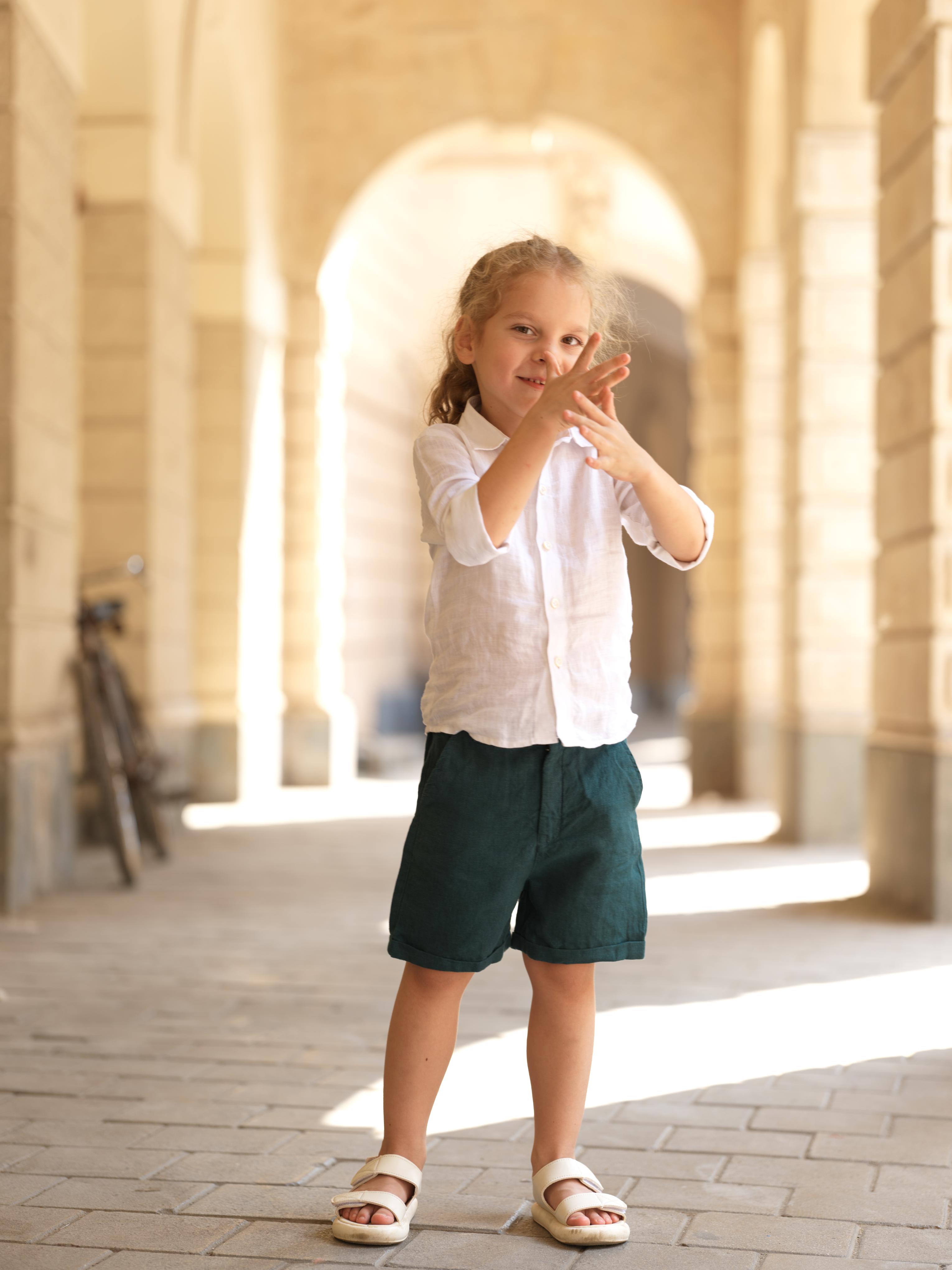 Boys Basic Shorts Teal