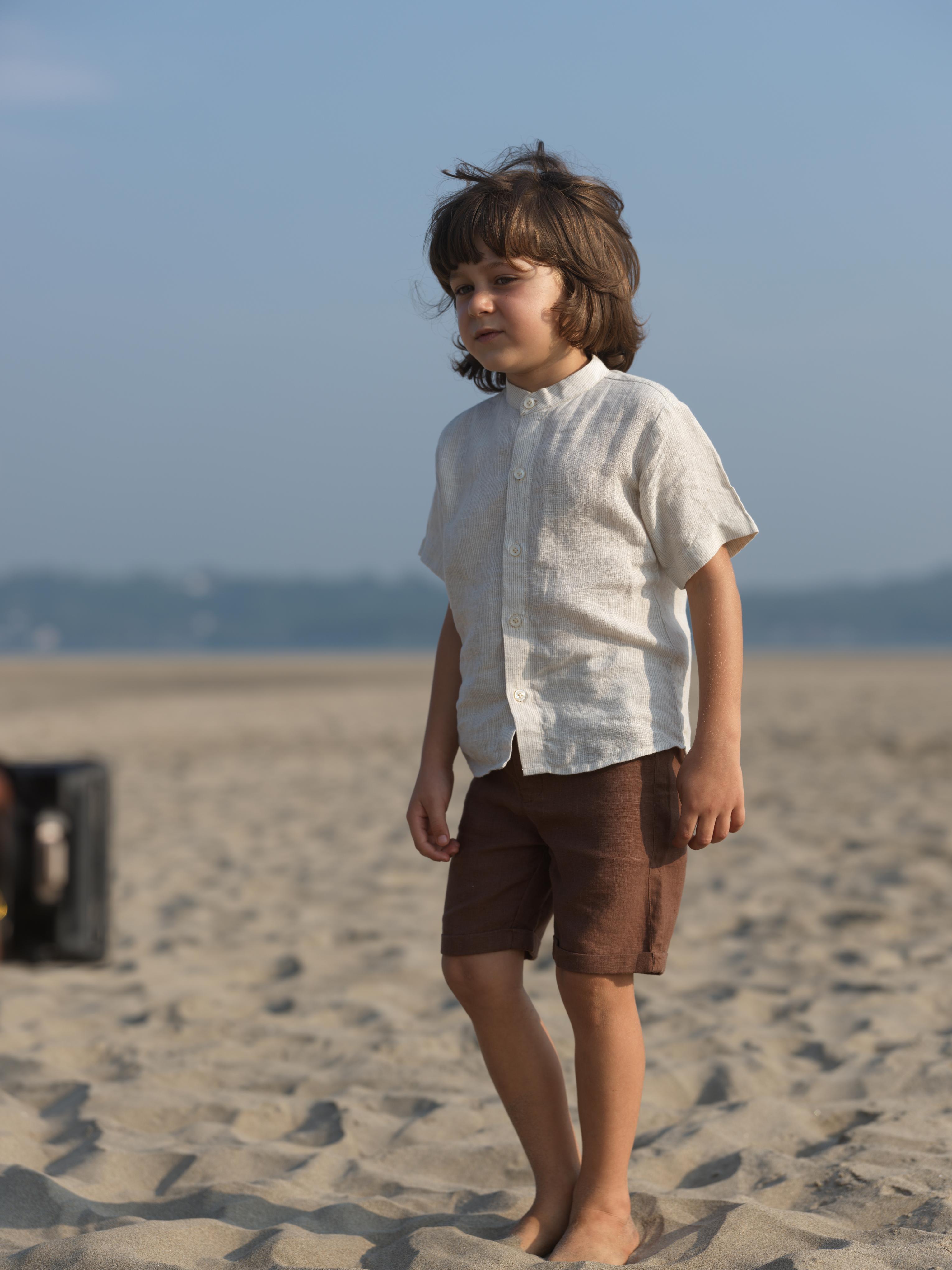 Boys Basic Shorts Walnut