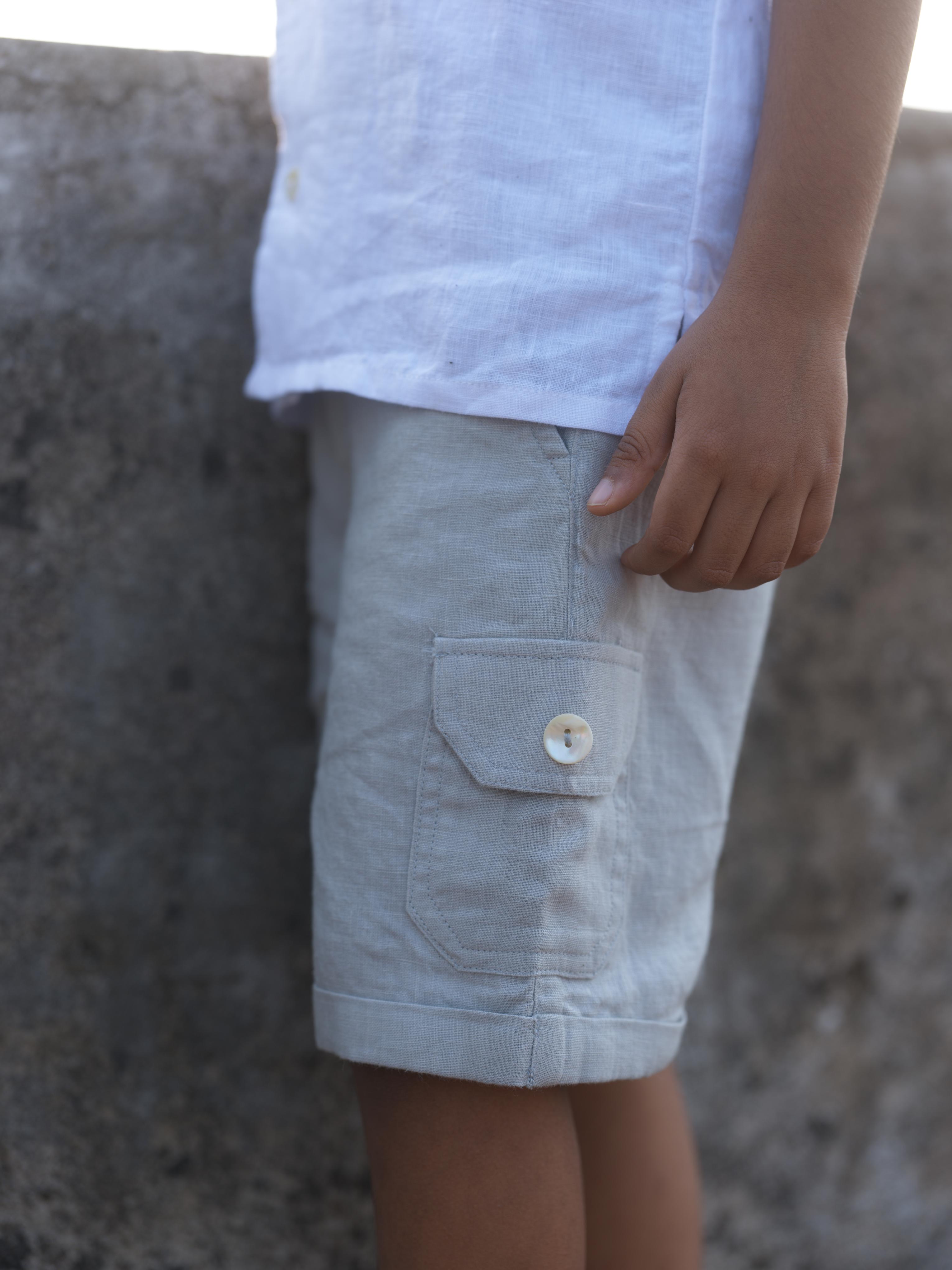 Boys Cargo Shorts Cloud Grey