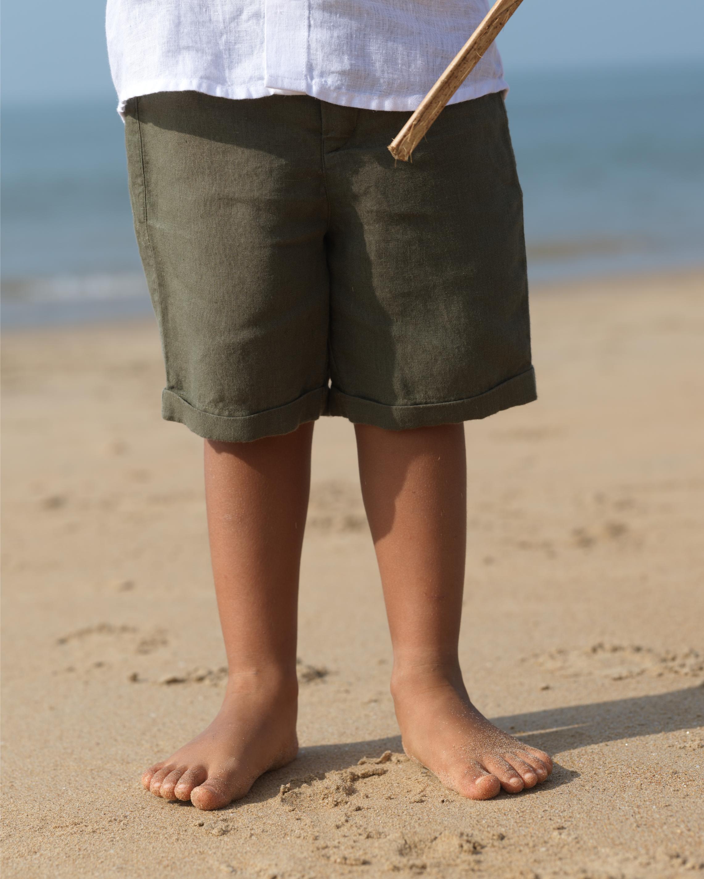 Boys Basic Shorts Crocodile Green