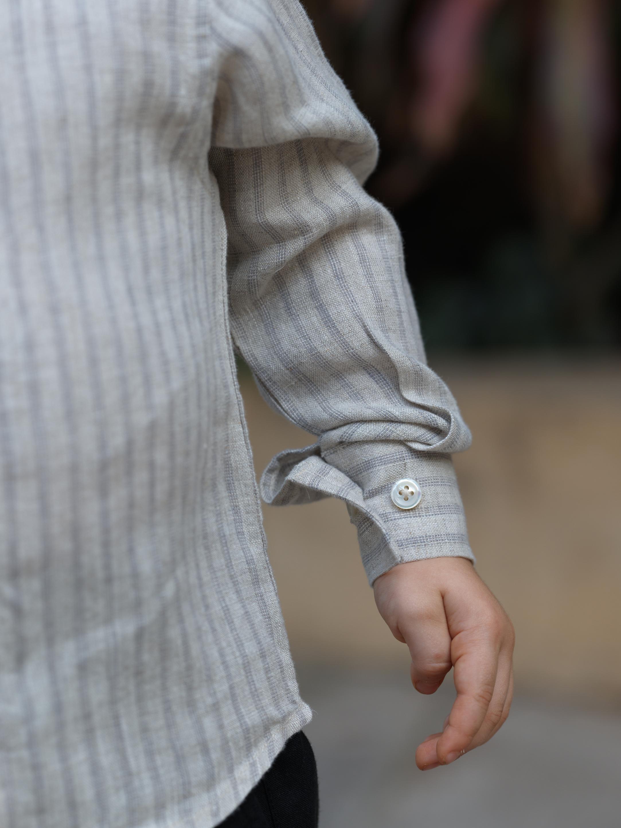 Boys Regular Collar Shirt Cloud Grey