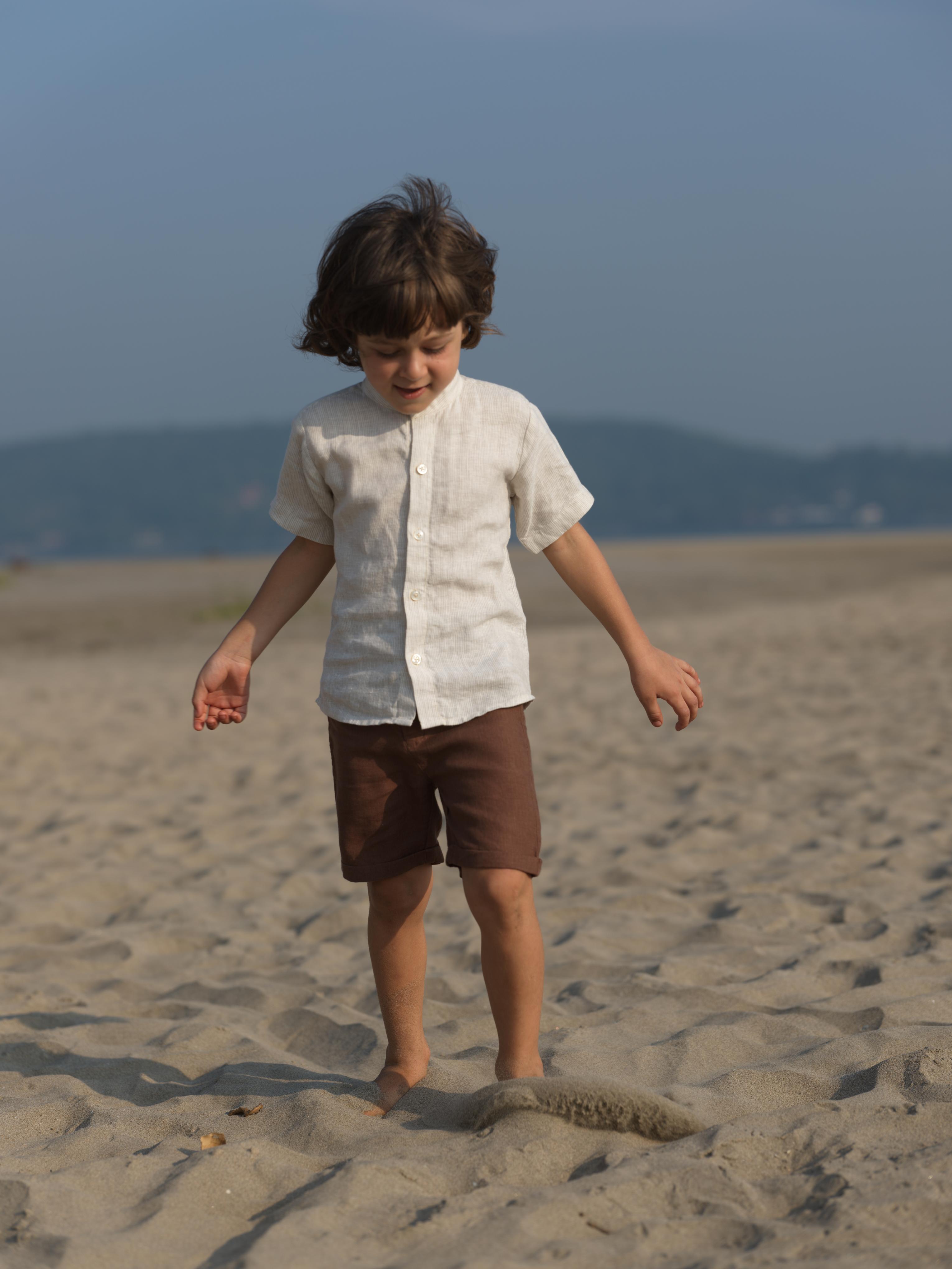 Boys Basic Shorts Walnut